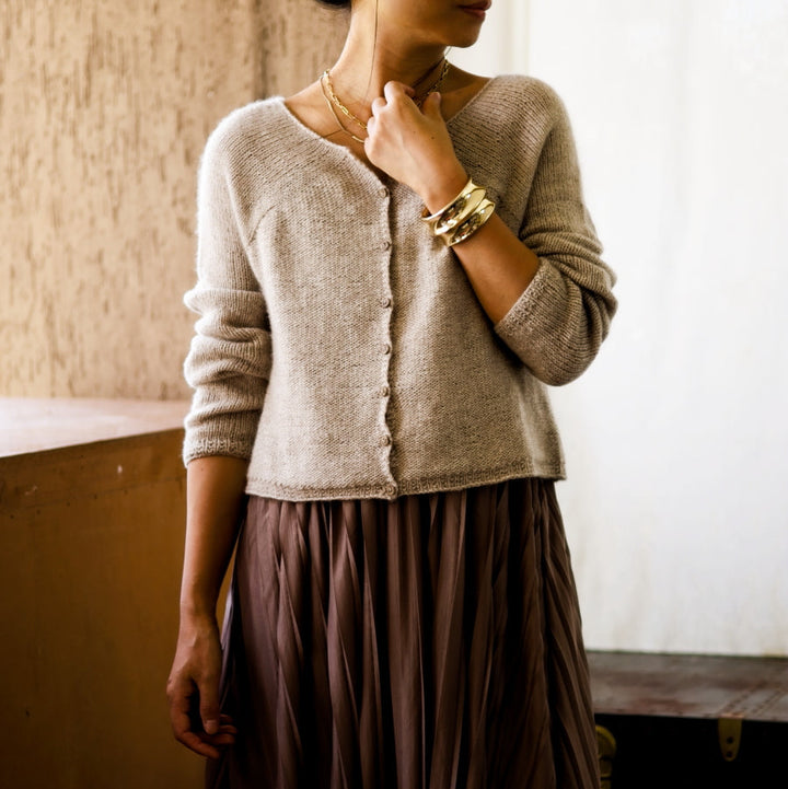 Winter Pyramid Cloud Cardigan Knitting Kit