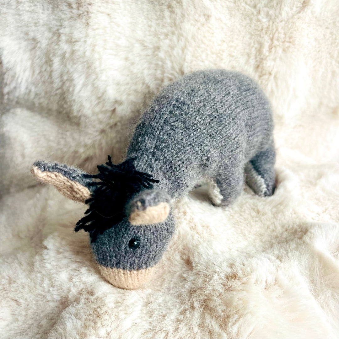 KNITTED AND READY Cashmere Eeyore Donkey