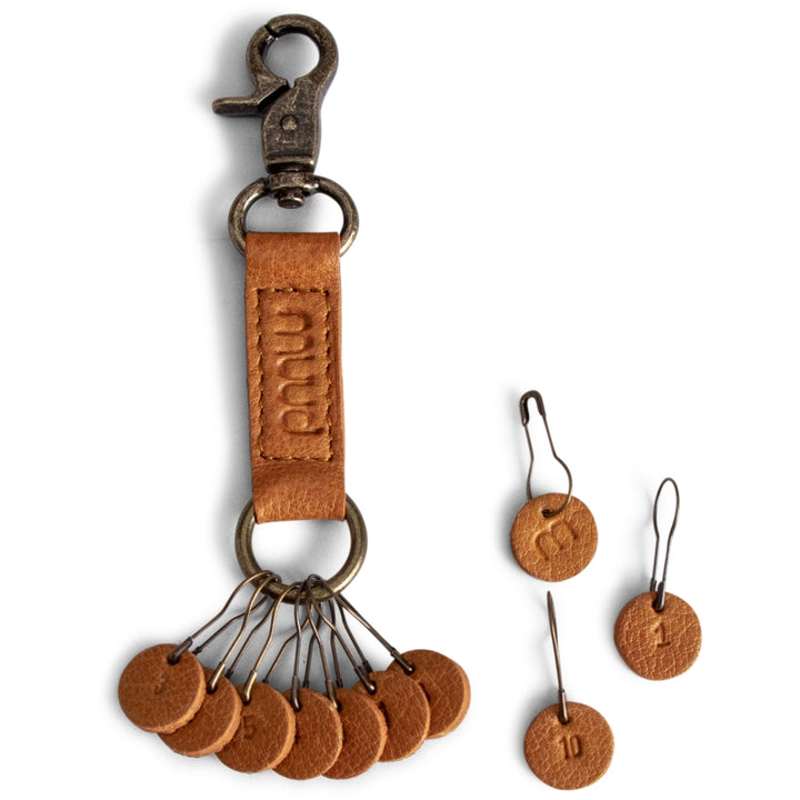 MUUD Feliz numbered leather stitch markers