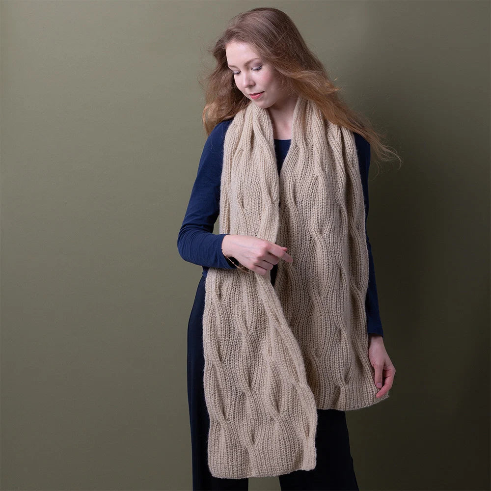 Braided Waves Scarf Knitting Kit