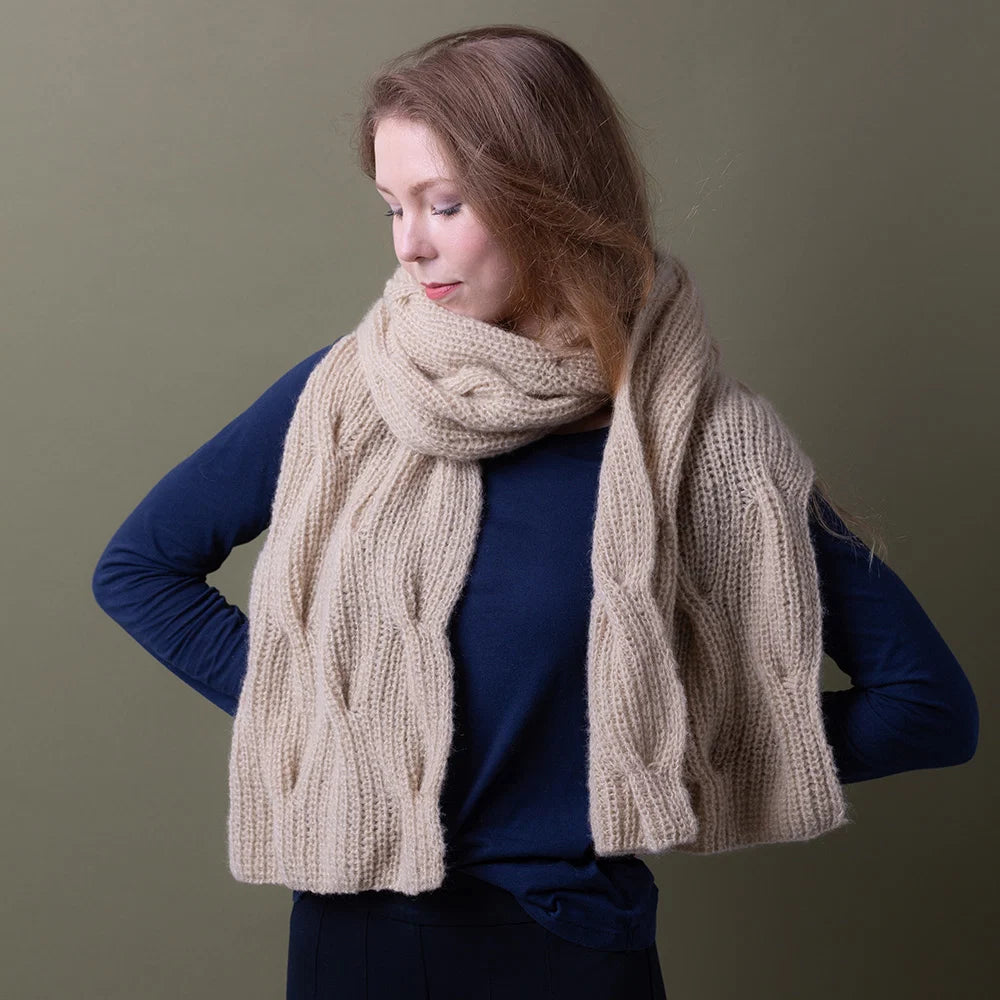 Braided Waves Scarf Knitting Kit
