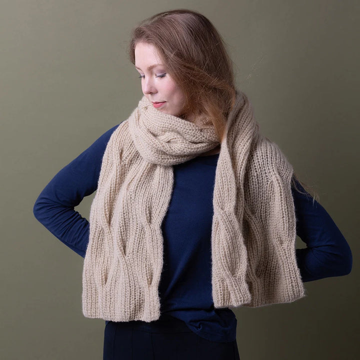 Braided Waves Scarf Knitting Kit