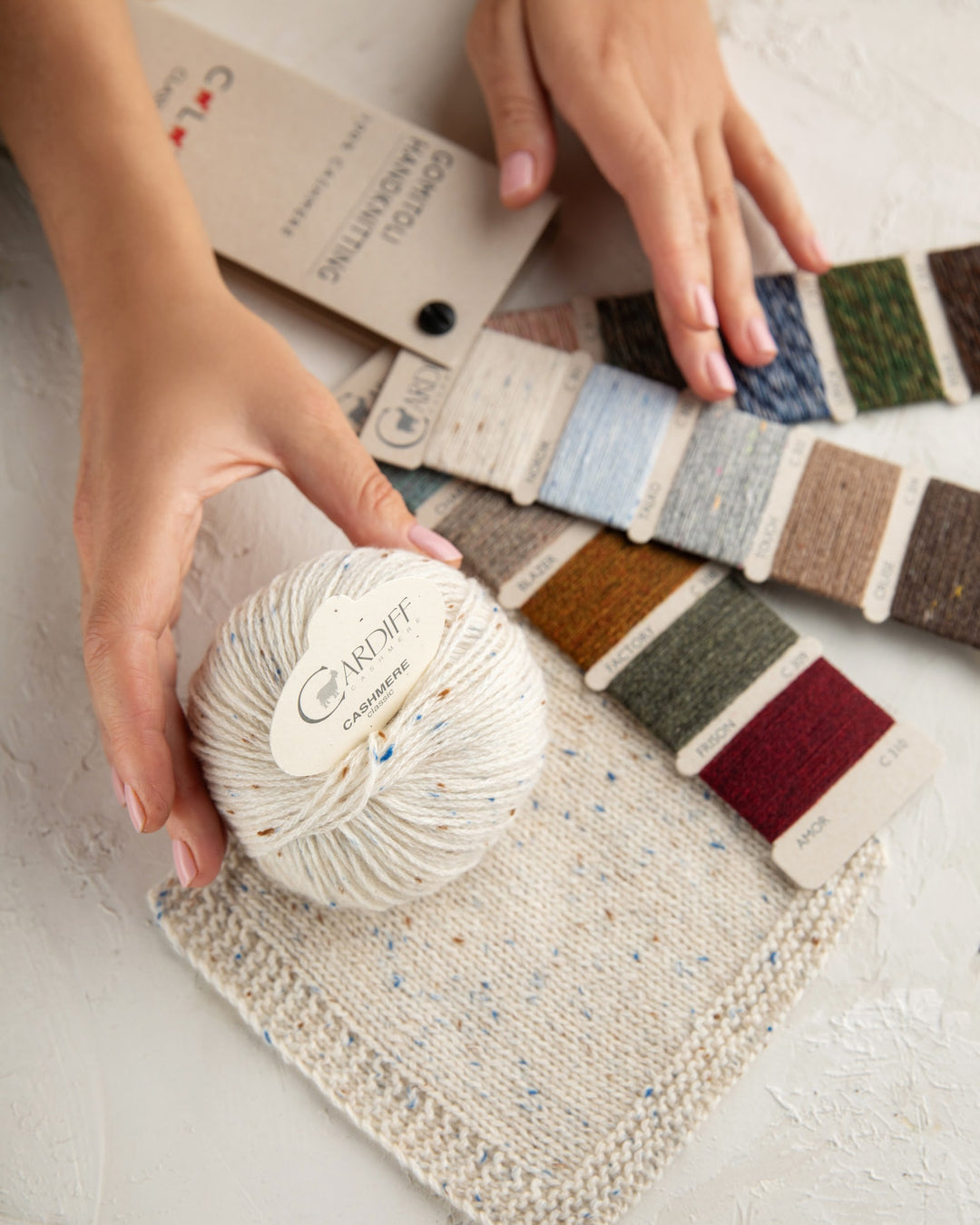 Cardiff Cashmere Colours Shade Card