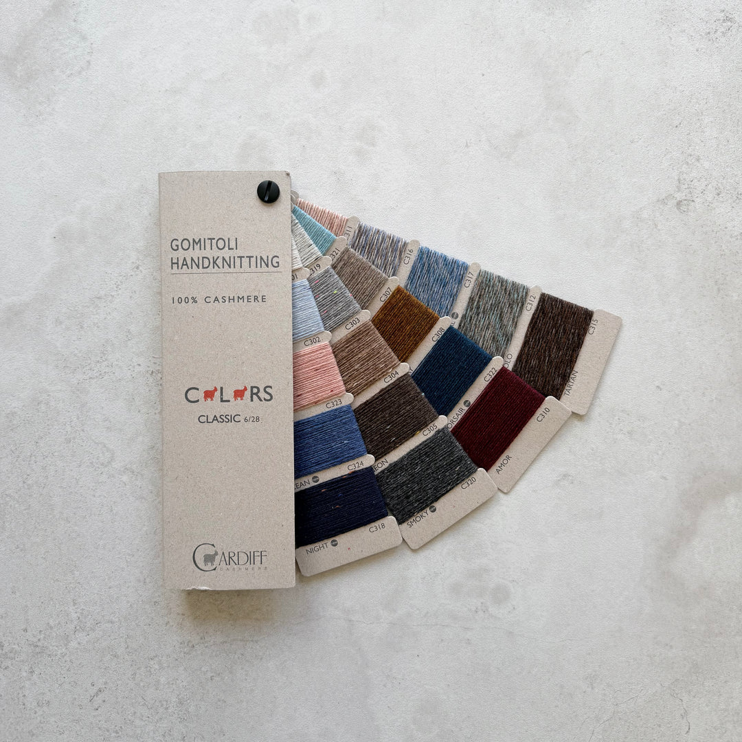 Cardiff Cashmere Colours Shade Card