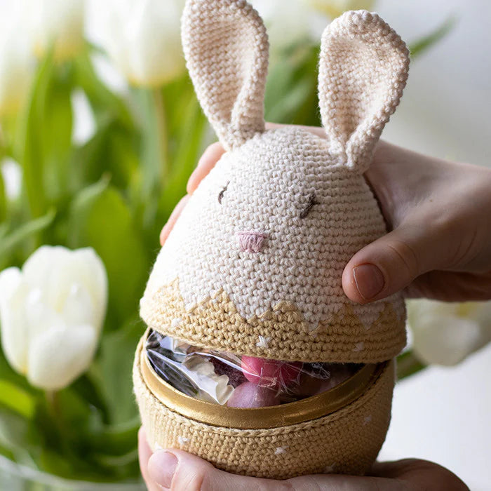 Krea Deluxe Bunny Easter Egg Container Crochet Kit
