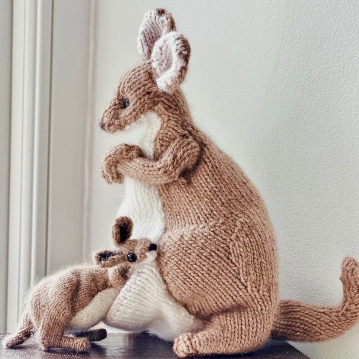 Kanga and Roo Cashmere Knitting Kit