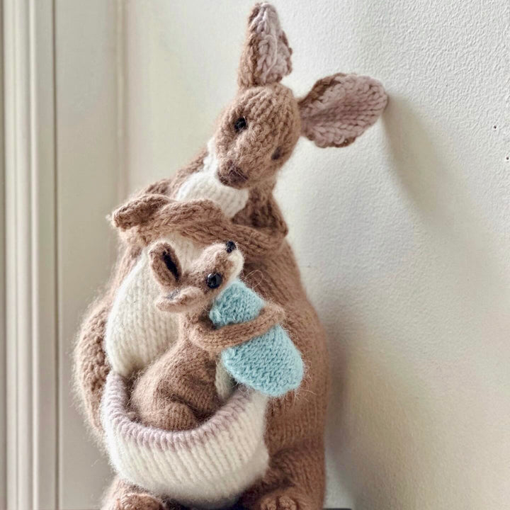 Kanga and Roo Cashmere Knitting Kit