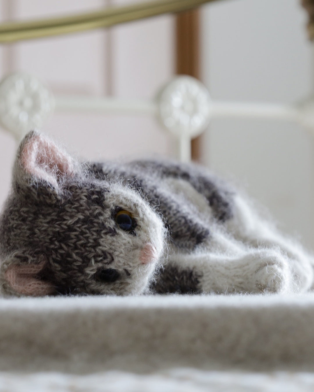 Tabby Kitten Cashmere Knitting Kit