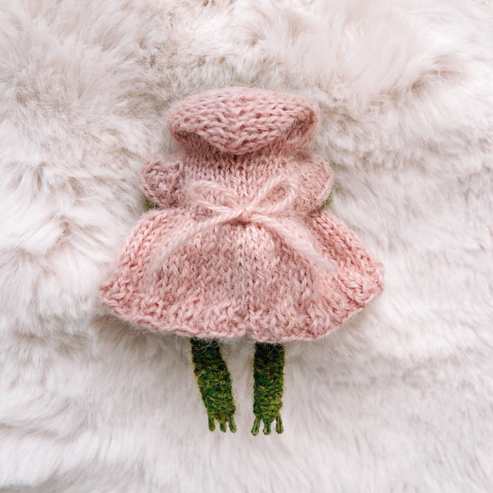 KNITTED AND READY Little Frog in Dress