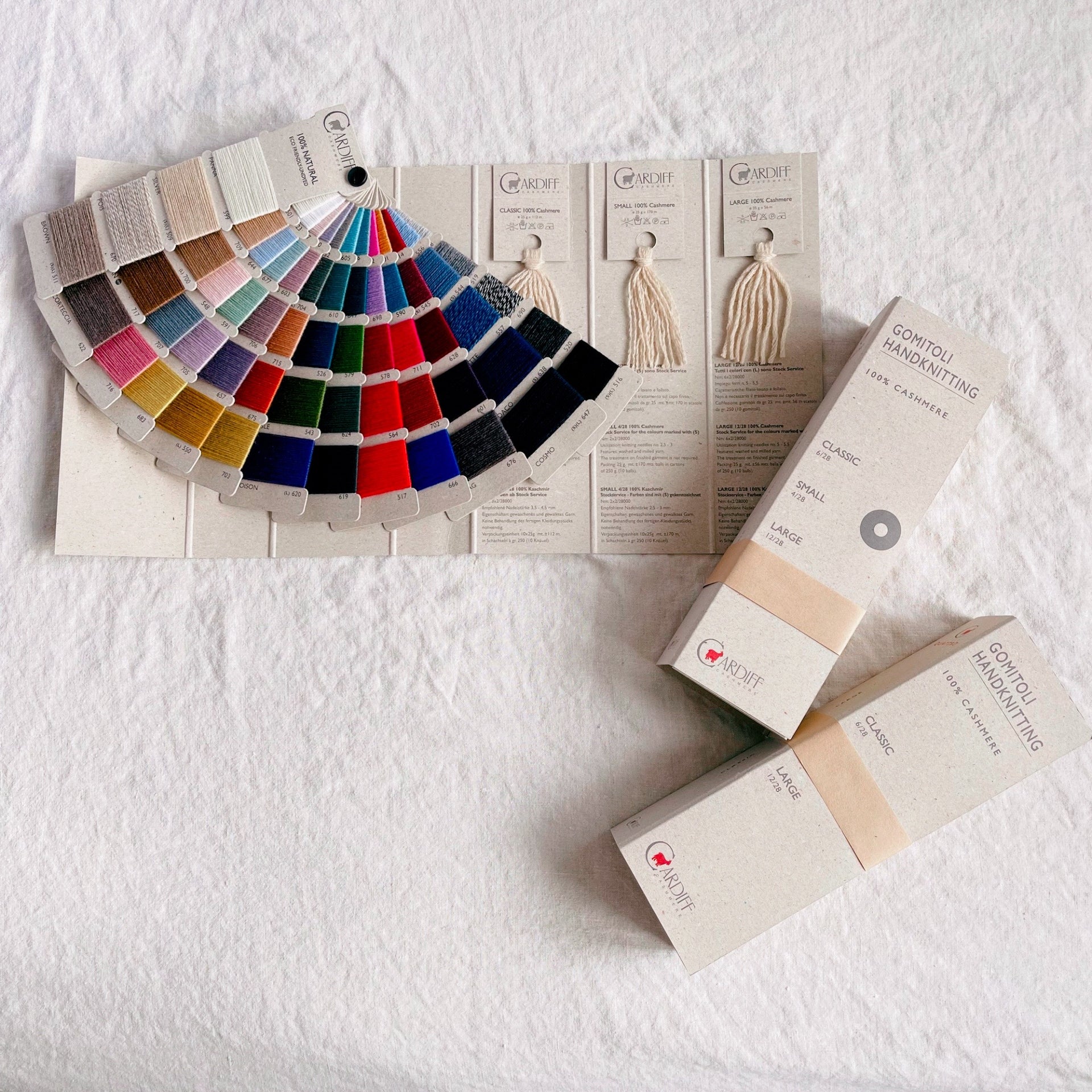 Cardiff Cashmere Shade Card – Knitted Home