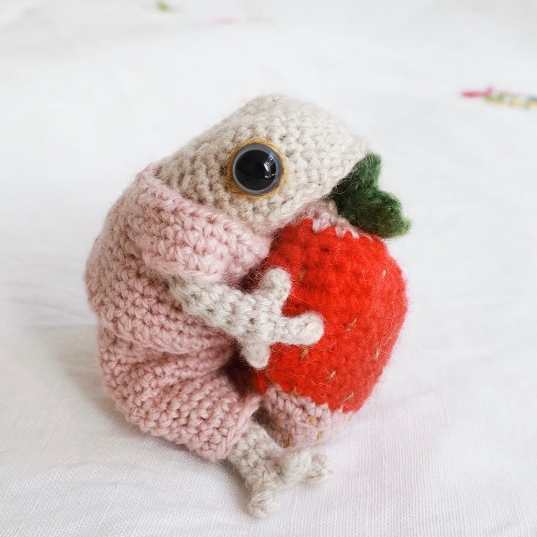 NEW Four Frogs Keyring Crochet Kit
