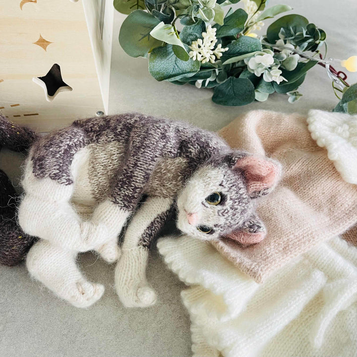 Tabby Kitten Cashmere Knitting Kit