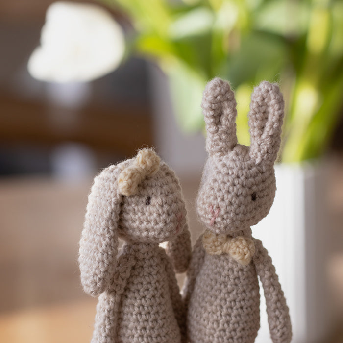 Krea Deluxe Tiny Mr and Mrs Bunny Crochet Kit
