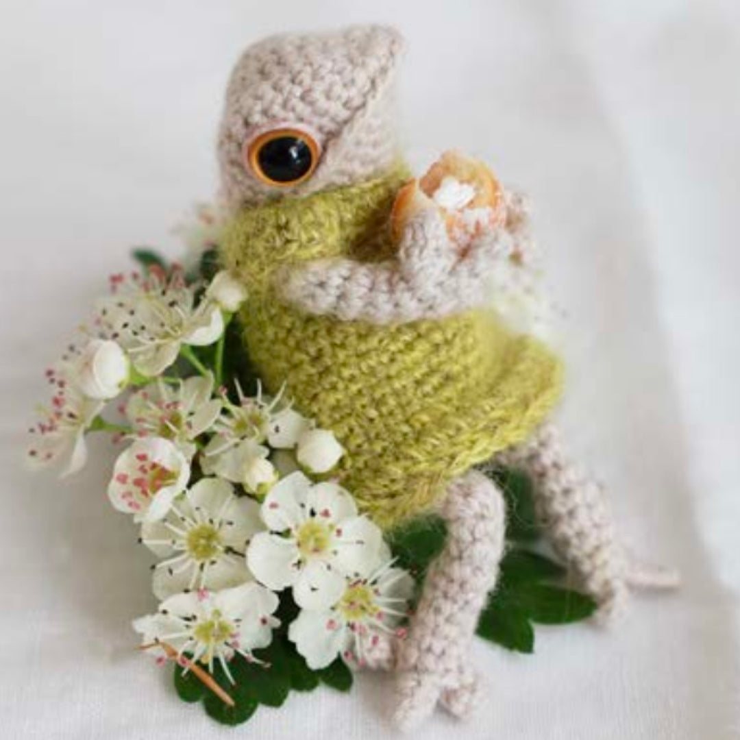 NEW Four Frogs Keyring Crochet Kit