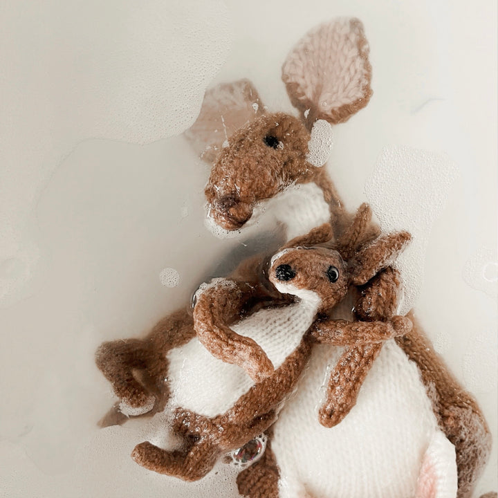 Kanga and Roo Cashmere Knitting Kit