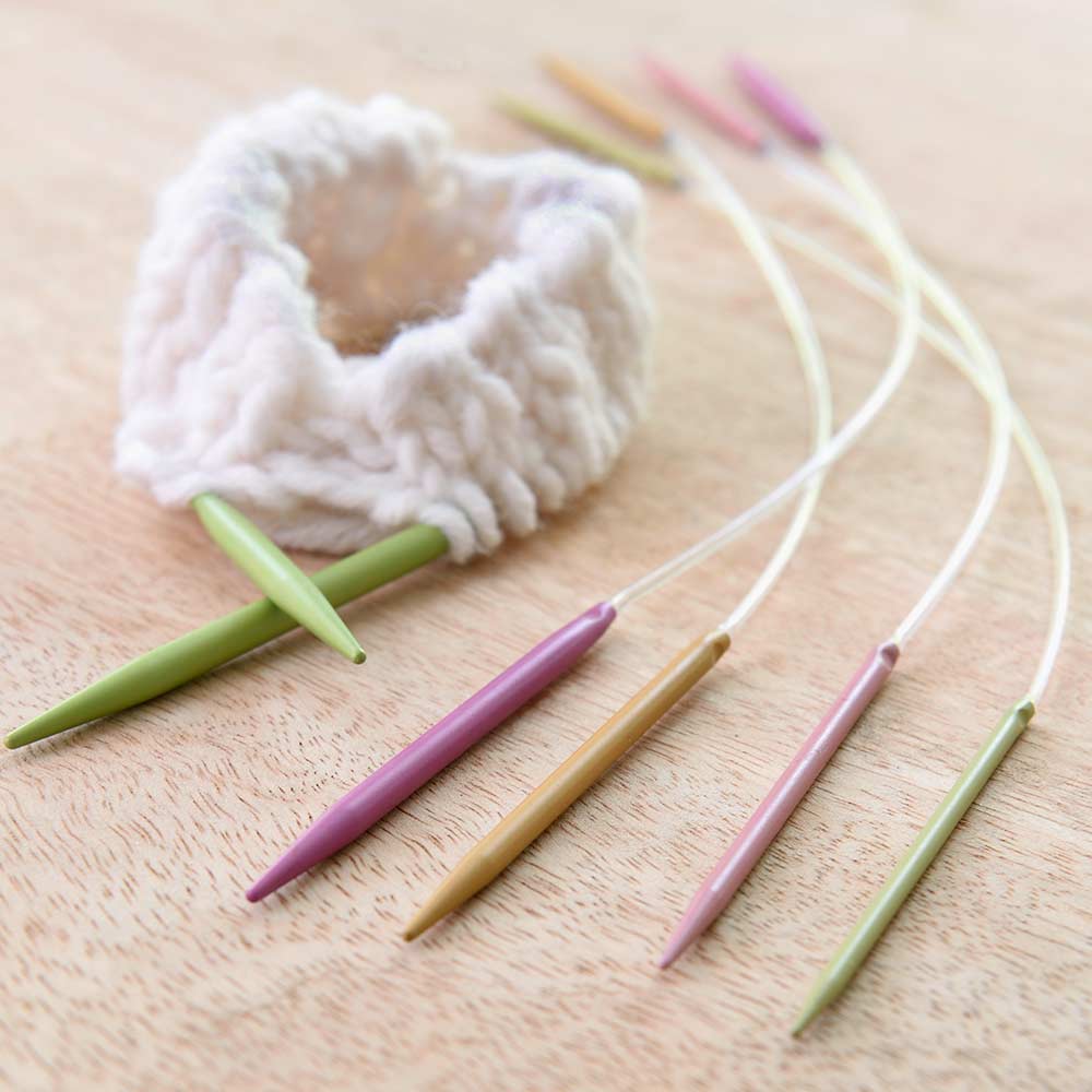 Pony Colour Aluminium Short Fixed Circular Needles 28cm 2.5-4.5 mm