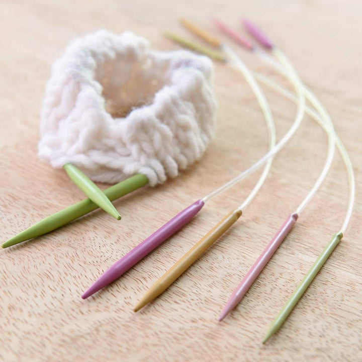 Pony Colour Aluminium Short Fixed Circular Needles 28cm 2.5-4.5 mm