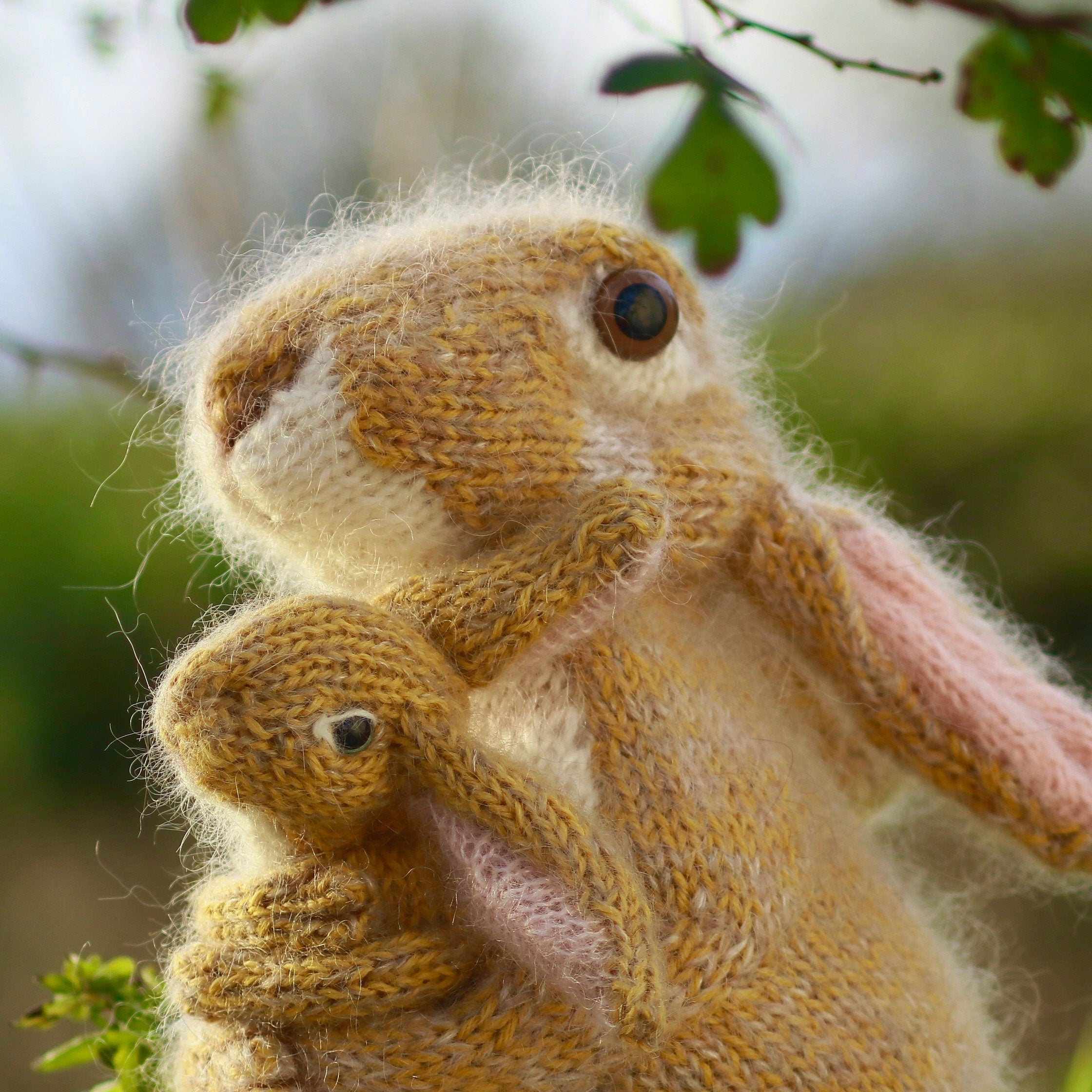 Moon Hares Bunny rabbit knitting kit – Knitted Home