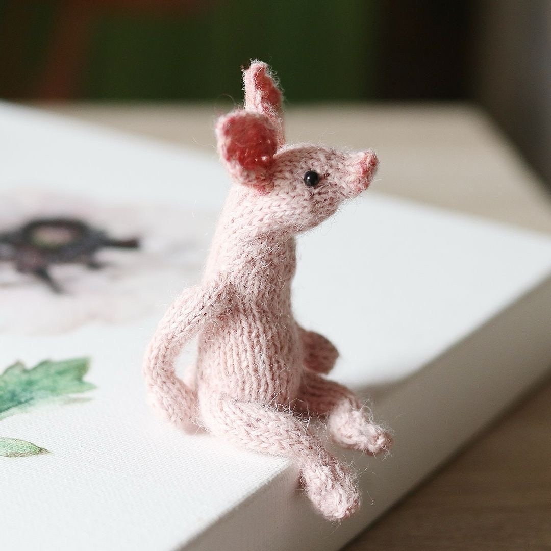 Piglet doll Knitting Kit makes – Knitted Home - Main Image