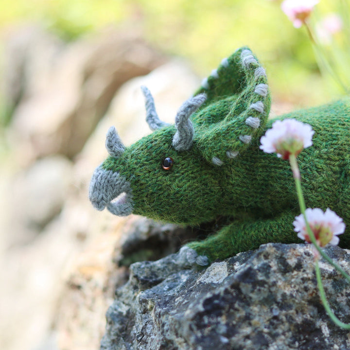 Triceratops Dinosaur knitting kit