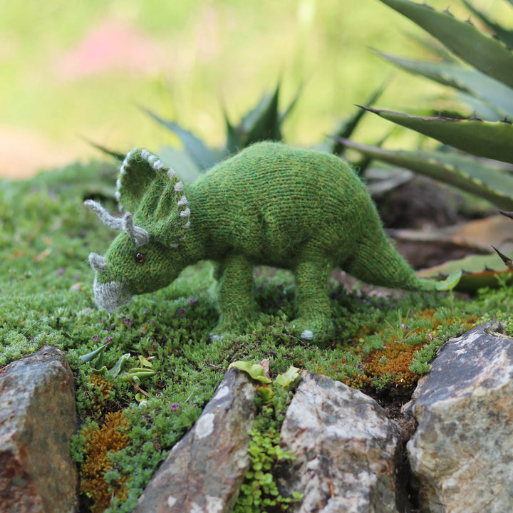 Triceratops Dinosaur knitting kit