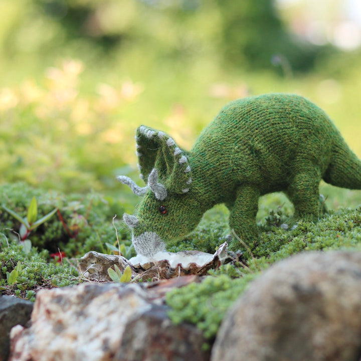 Triceratops Dinosaur knitting kit
