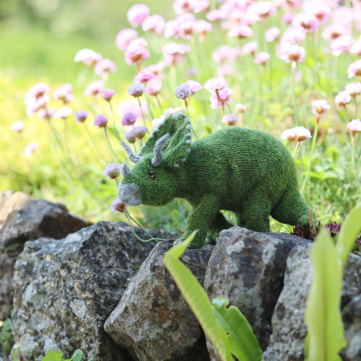 Triceratops Dinosaur knitting kit