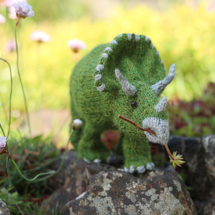 Triceratops Dinosaur knitting kit