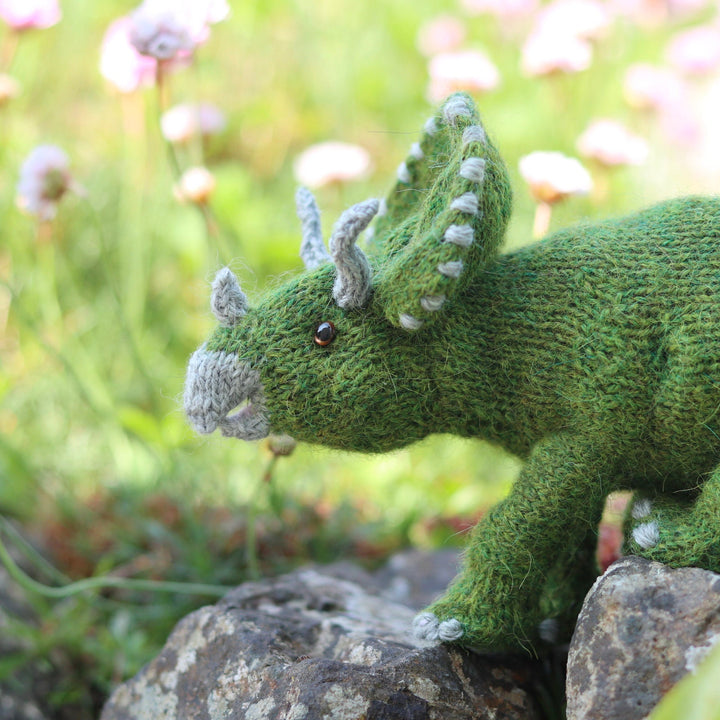 Triceratops Dinosaur knitting kit