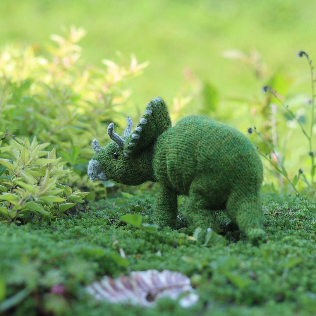 Triceratops Dinosaur knitting kit