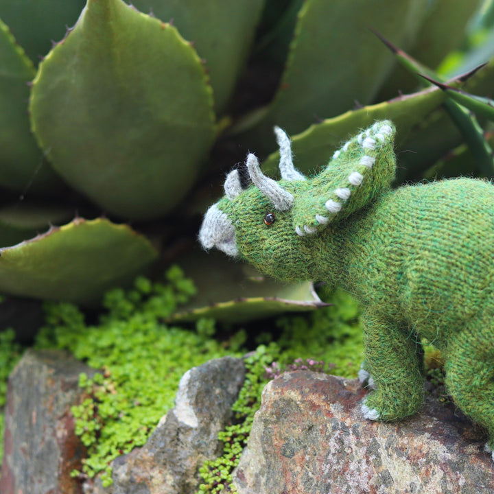 Triceratops Dinosaur knitting kit